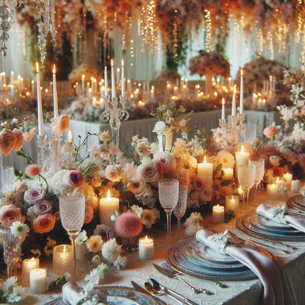 Dekoracje stołów i wnętrz na niezapomniane wesele